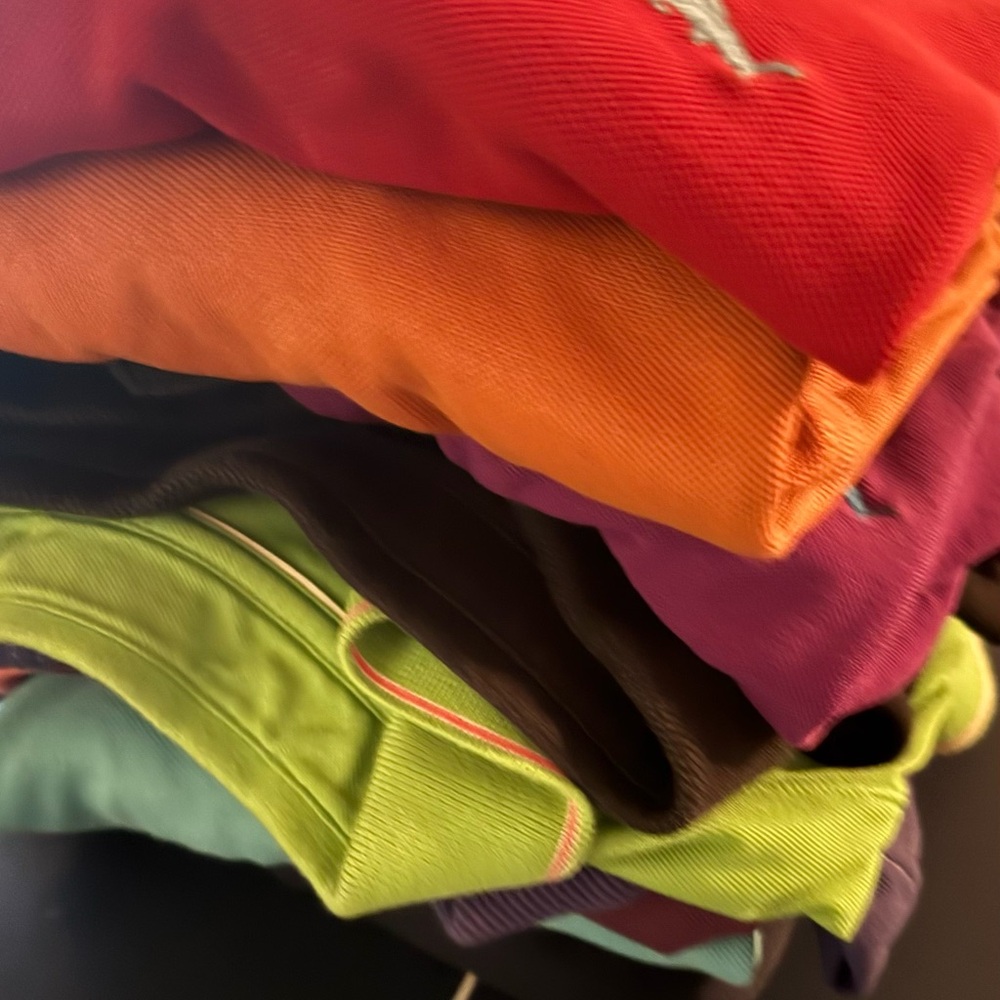 Lot of 11 Tommy Bahama Island Zone‎ Men's Shirt Sleeve Large Polo shirt.